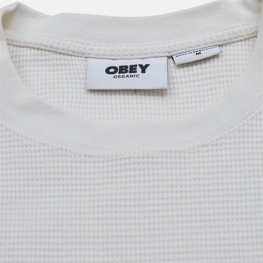 Obey Sweatshirts ESTABLISHED WORKS BOLD THERMAL LS 131030118 OFF WHITE